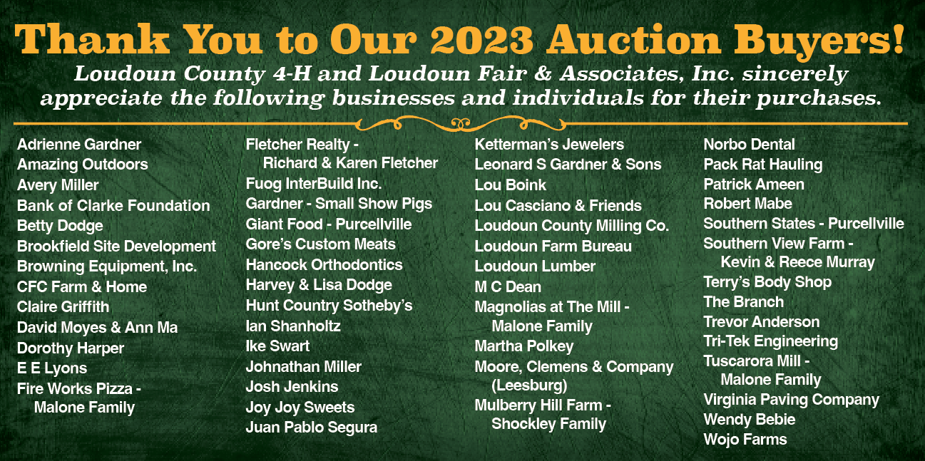 2023 Auction Buyers
